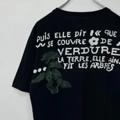 日本製　KENZO jeans flower Tシャツ　ブラック