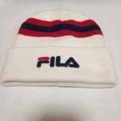 FILA ニット帽 ビーニー ホワイト