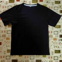 【本日限定】renoma HOMME Vネック Tシャツ ブラック Lサイズのサムネイル