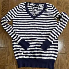 Gap ストライプ Vネックセーター 長袖新品未使用