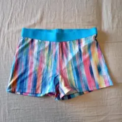 【美品】FOREVER 21 マルチカラー ショートパンツ レジャー 　水着
