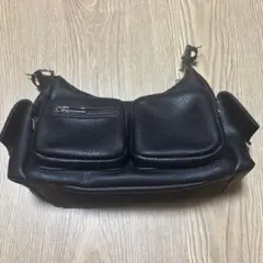 ポケットレザーショルダーバッグ tr836