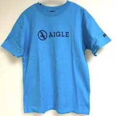 AIGLE ブルー系 エーグル半袖Tシャツ メンズ レディース ロゴTのサムネイル