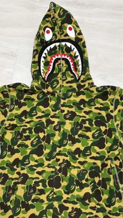 【未使用】A Bathing Ape カモフラージュ シャークパーカー L
