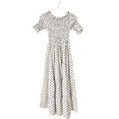 dazzy store オフショルワンピース ドット柄のサムネイル