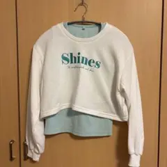 Shines ロゴ入りレイヤード風スウェットのサムネイル