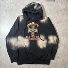 3Forty Guns N’ Roses ブリーチ加工パーカー バンドt