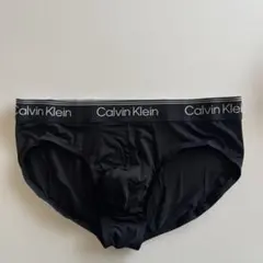 カルバンクライン　メンズビキニ　L(M) 黒　ビキニブリーフ　ナイロン　男性下着