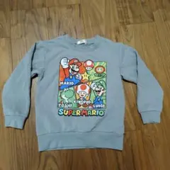 スーパーマリオ トレーナー グレー