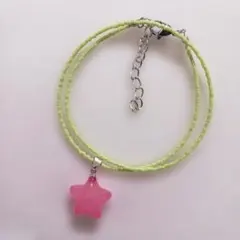 ぷっくり星ビーズチョーカーネックレス Y2K ゆめかわ ウィッシュコア 古着系