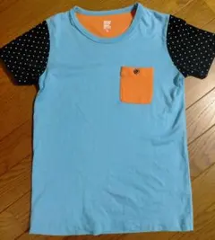 graniph 半袖Tシャツ SS 水色/ドット