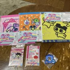 1番くじ　たまごっち ハンドタオル、メモ帳、ストラップ