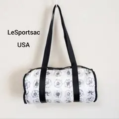 ​軽量 LeSportsac レスポートサック ドラムバッグ 花柄 USA