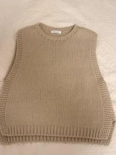 BEAUTY & YOUTH ベージュ ニットベスト