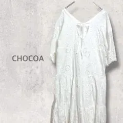 【チョコア】 授乳ワンピース F フレアスカート マタニティワンピ Vネックのサムネイル