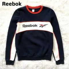 【Reebok リーボック】リニア クルー スウェット トレーナー ネイビー
