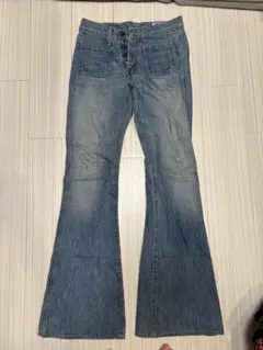 BIG-JOHN 402B ブーツカットデニム W28 34 フレアデニム