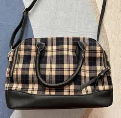 チェック柄 2way ショルダーバッグ