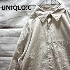 UNIQLO:C ブロードオーバーサイズシャツ ストライプシャツ XXL ピンク