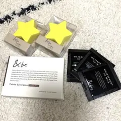 &beパレットアイシャドウ グランジロック スポンジ2個乳液サンプル3個【新品】