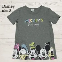 Disney ミッキーフレンズ 半袖Tシャツ S グレー コットン100％のサムネイル