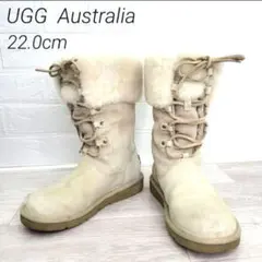 希少 UGG Australia ムートンブーツ ファー ベージュ 22.0cm