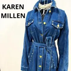 希少KAREN MILLEN イギリス皇室ブランド　デニムスタッズY2K ベルト