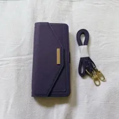 ⭐️ Sony Xperia 5 III 紫色 手帳型ケース ストラップ付き
