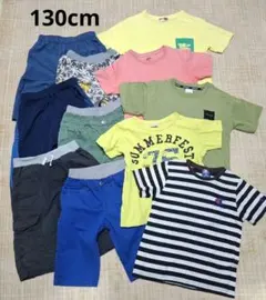 半袖Tシャツ　ハーフパンツ　130cm　まとめ売り　男の子　子供服　夏服