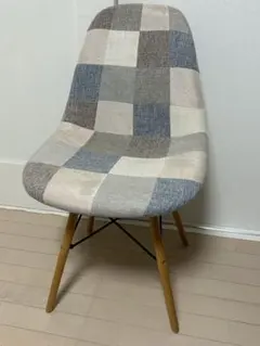 イームズチェア　リプロダクト　ダイニングチェア　ユーズド　パッチワーク　セピア