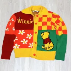 くまのプーさん　ニット　カーディガン