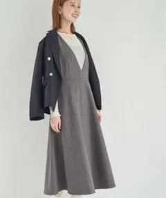 【ロペピクニック】チェックジャンパースカート