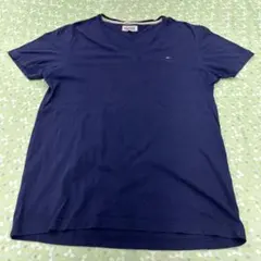 HILFIGER DENIM Vネック Tシャツ ネイビー