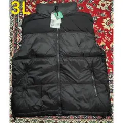 ワークマン リペアテック洗えるフュージョンダウンスタンドベスト ブラック 3L