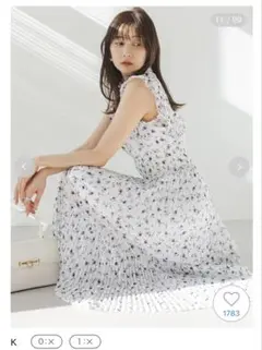 Sustainable20周年プリントワンピース　K 0