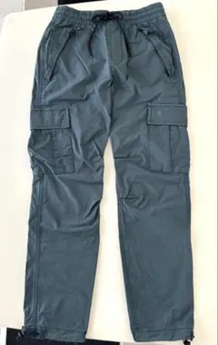 カーゴパンツ グレー ゴムウエスト