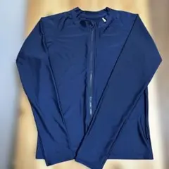 ネイビー フルジップ ラッシュガード 170