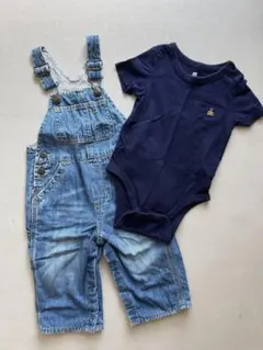 baby GAP オーバーオール サロペット ボディスーツセット80