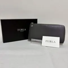 FURLA フルラ 長財布 L字ファスナー ブラック レザー