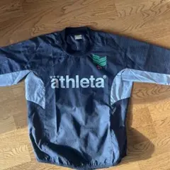 athleta 長袖ピステ S 黒/グレー