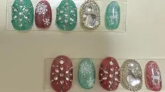 クリスマスネイル