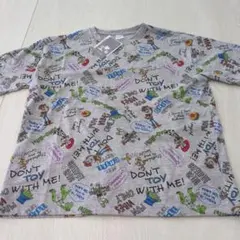 PIXAR トイ・ストーリー 総柄 半袖Tシャツ グレー