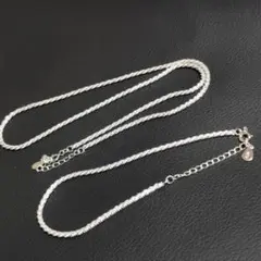 【オープン記念セール！】スパークルシルバーネックレスとブレスレットの２点セット