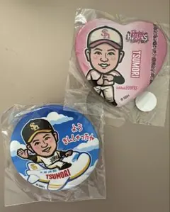 福岡ソフトバンクホークス 津森宥紀選手缶バッジ2個セット