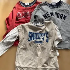 子供用トレーナー3点セット（SNOOPY, ANGELS, NEW YORK）