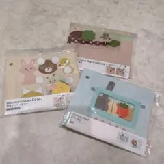 【新品】教育シート・知育シート　料理　色　数字３点セット