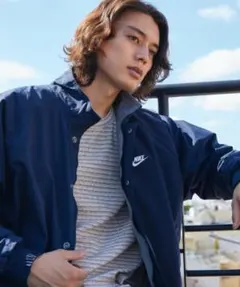 ナイキ メンズ アウターウェア クラブ フューチュラ ジャケット ネイビーL