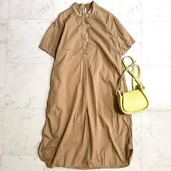 美品✨希少✨ヴェリテクール オールインワン バンドカラー ベージュ 