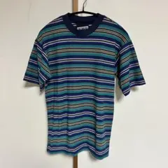 rokuロク購入マルチボーダーtシャツ古着のサムネイル