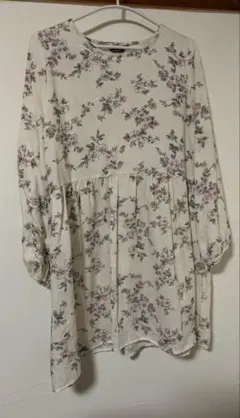 GOGOSING 花柄長袖ワンピース